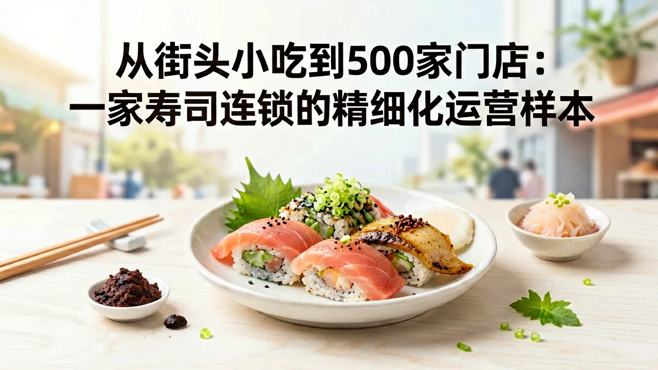 从街头小吃到500家门店：一家寿司连锁的精细化运营样本